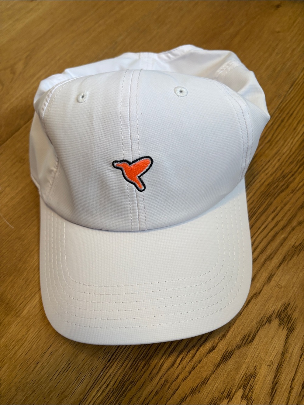 Birddog White Athletic Hat with Adjustable Strap